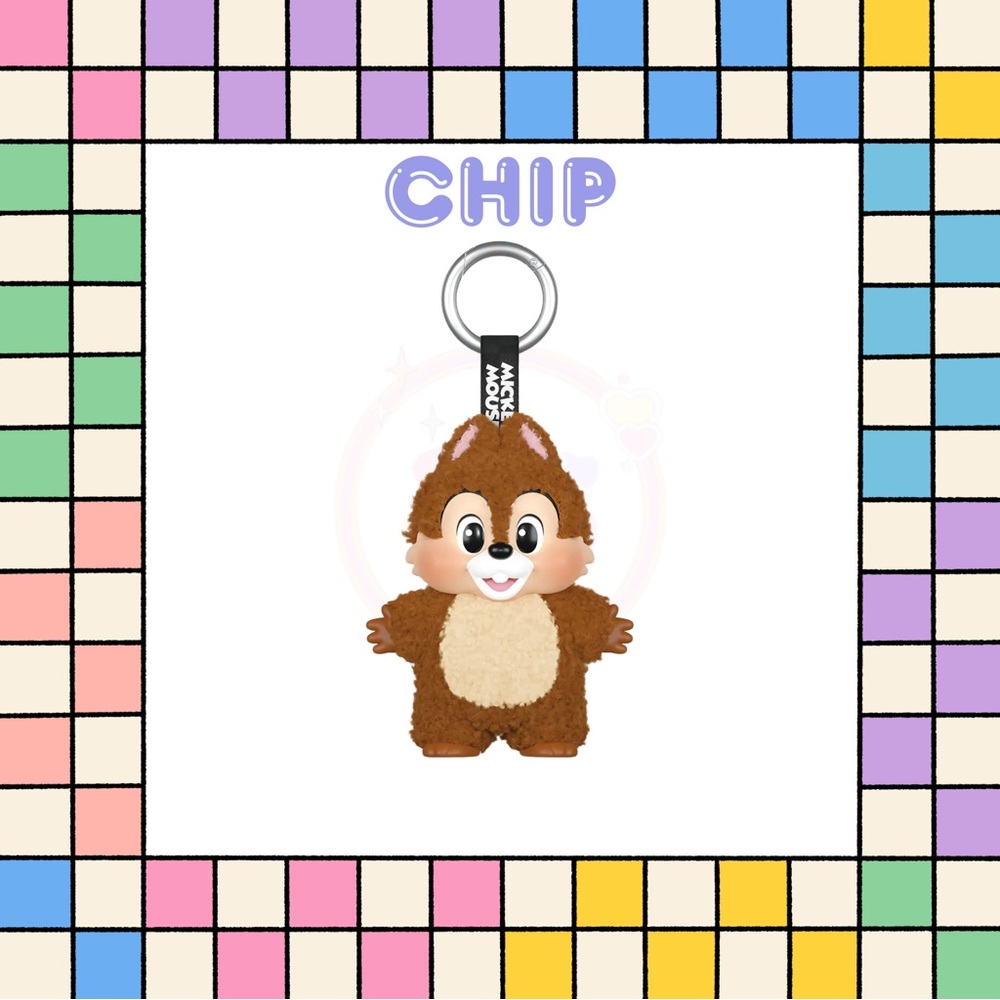 POP MART-MICKEY FAMILY CUTE TOGETHER KEYCHAIN-CHIP